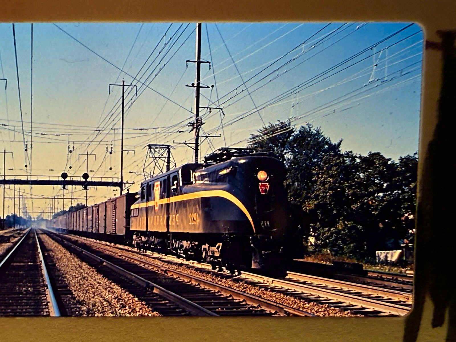 Pennsylvania Railroad Electric GG1 Locomotive Color Slides Lot of 10
