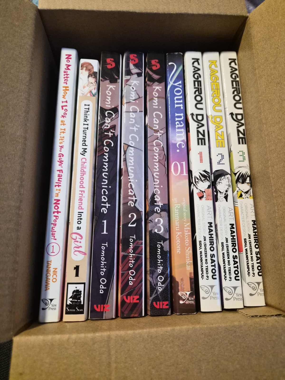 Manga Lot Mixed 9 Paperback Books