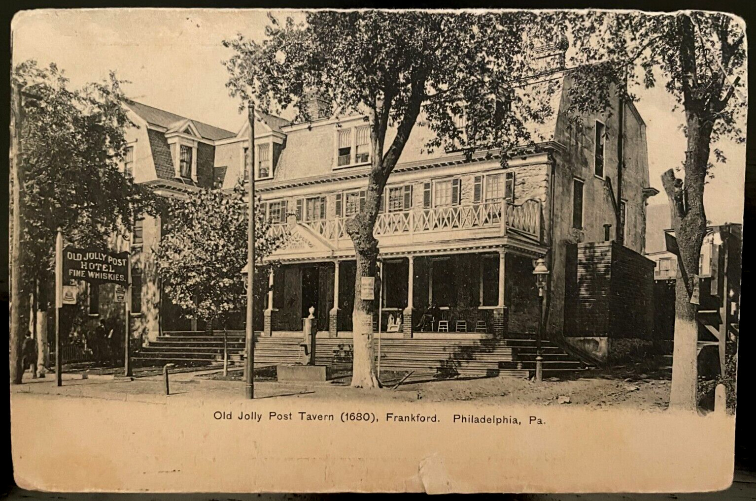 Vintage Postcard 1901-1907 Old Jolly Post Tavern, Philadelphia, Pennsylvania PA Vintage Postcard 1901-1907 Old Jolly Post Tavern, Philadelphia, Pennsylvania PA