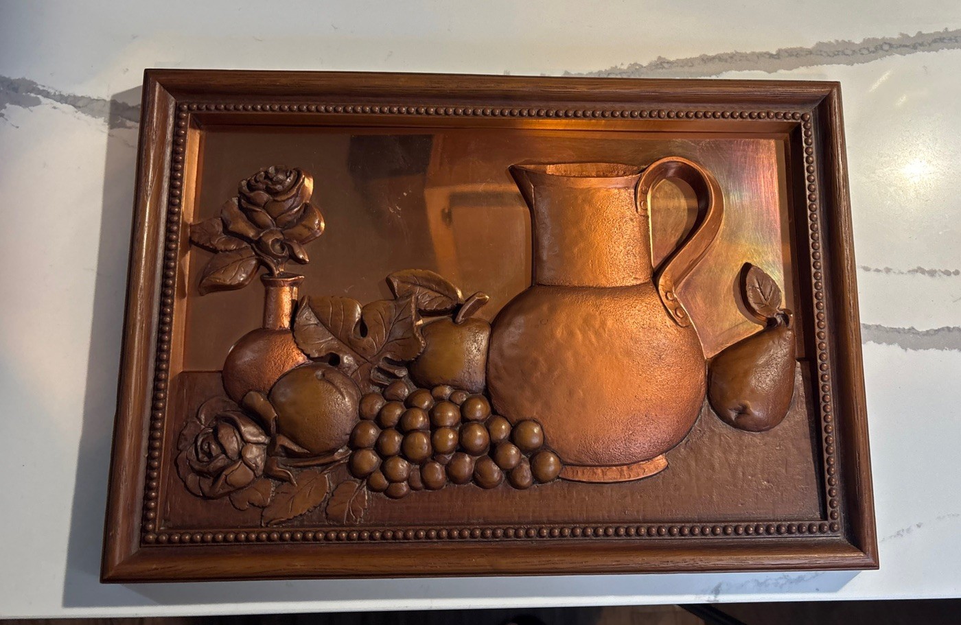 Vintage COPPERCRAFT GUILD Copper 3D Picture Wall Hanger MCM Fruit/Pitcher 16x11 Vintage COPPERCRAFT GUILD Copper 3D Picture Wall Hanger MCM Fruit/Pitcher 16x11
