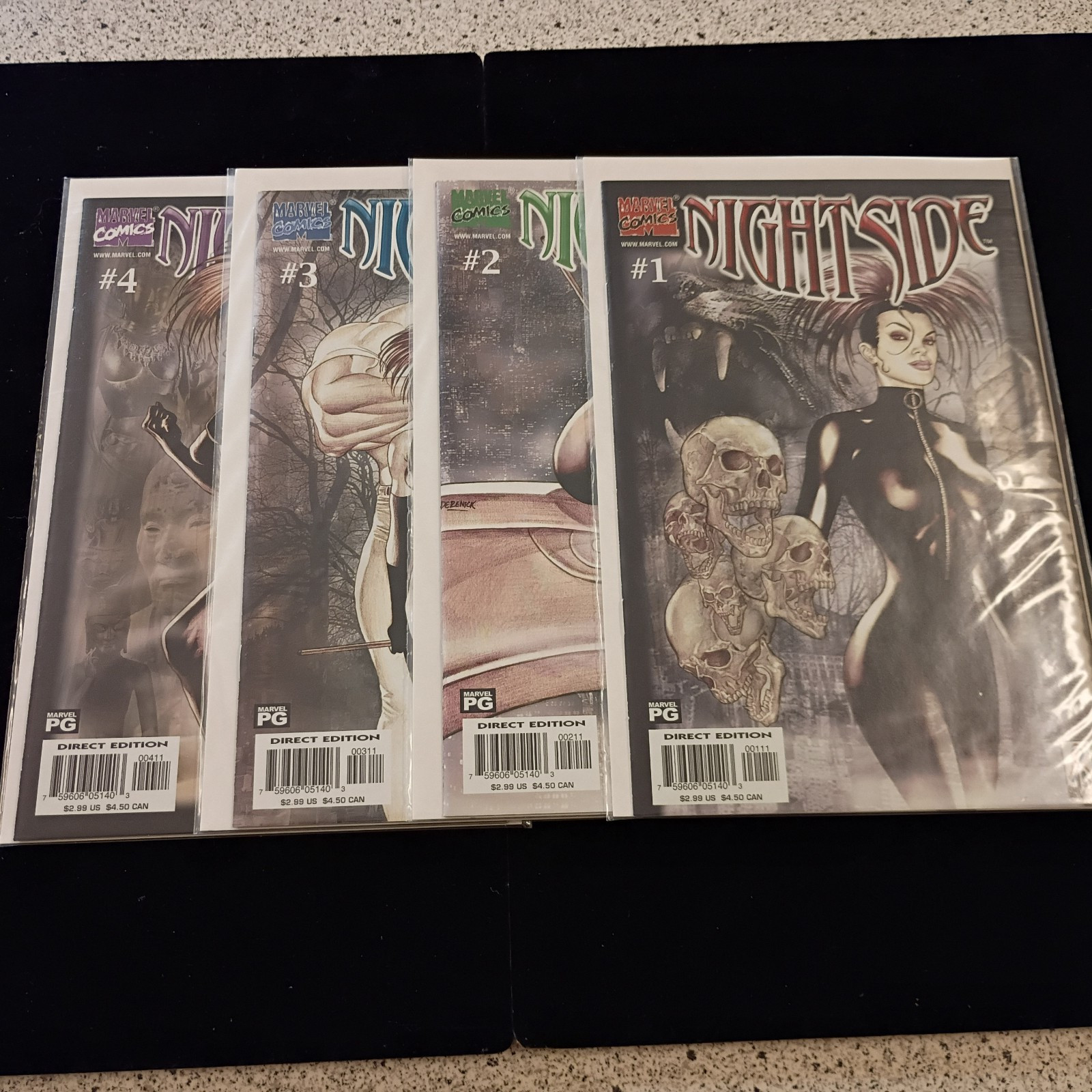 Nightside #1-4 Marvel Comics 2001 (Complete Set)
