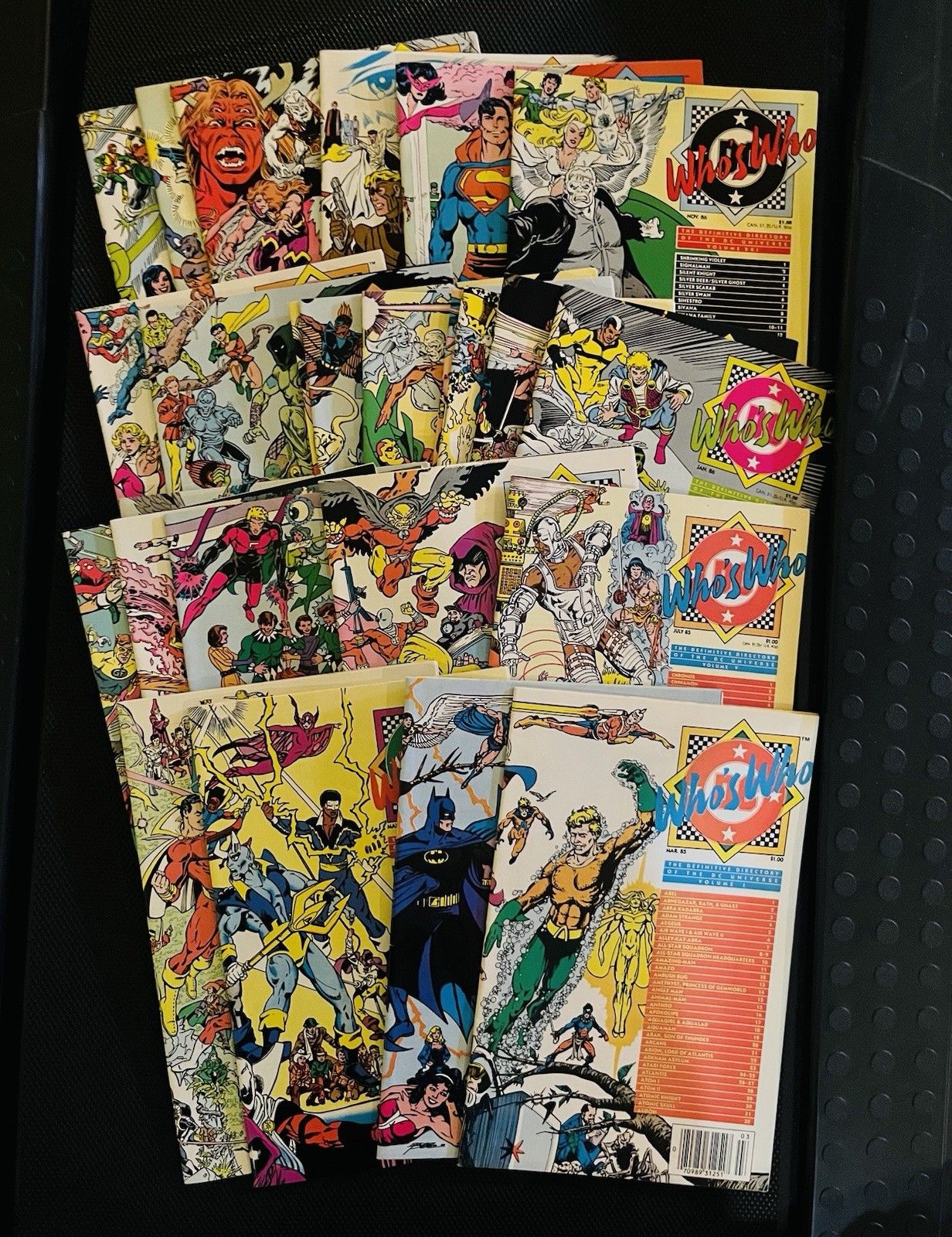 Who’s Who Volume 1-26 Full Set DC Comics 1985 Batman Superman Perez Byrne
