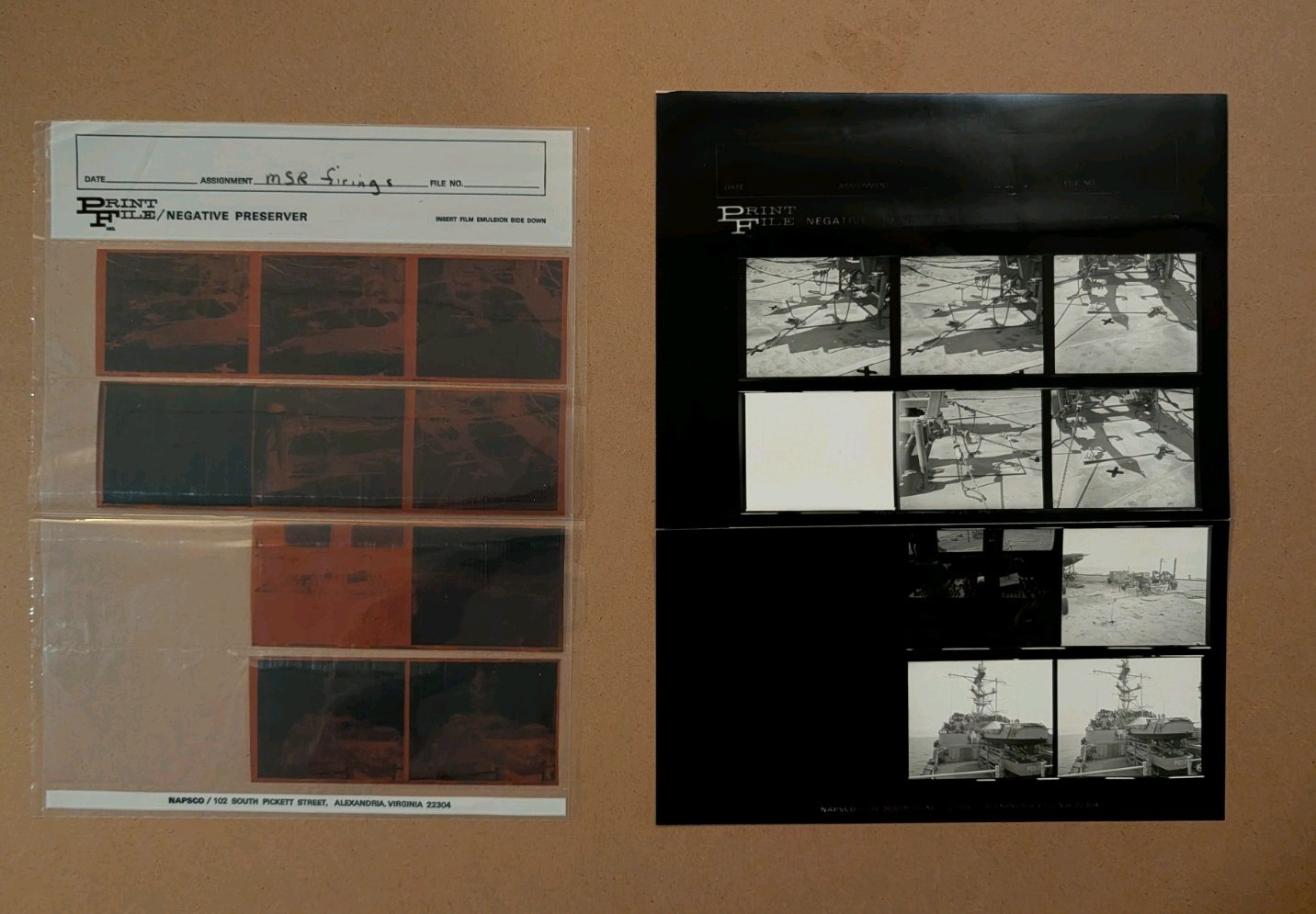 Vintage 1975 US Navy PMTC NAS Point Mugu Shipboard Negatives & Contact Sheet 120 Vintage 1975 US Navy PMTC NAS Point Mugu Shipboard Negatives & Contact Sheet 120