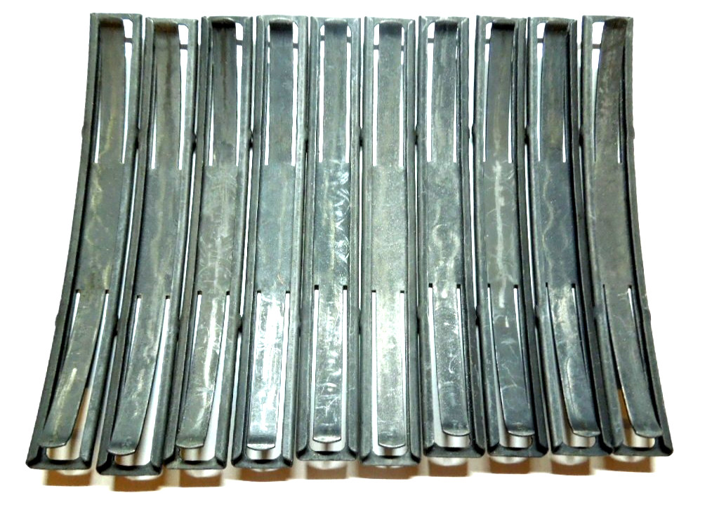 10 Yugoslavian Manufactured SKS Parkerized 10 Rd. Steel Rifle Stripper Clips NEW 10 Yugoslavian Manufactured SKS Parkerized 10 Rd. Steel Rifle Stripper Clips NEW