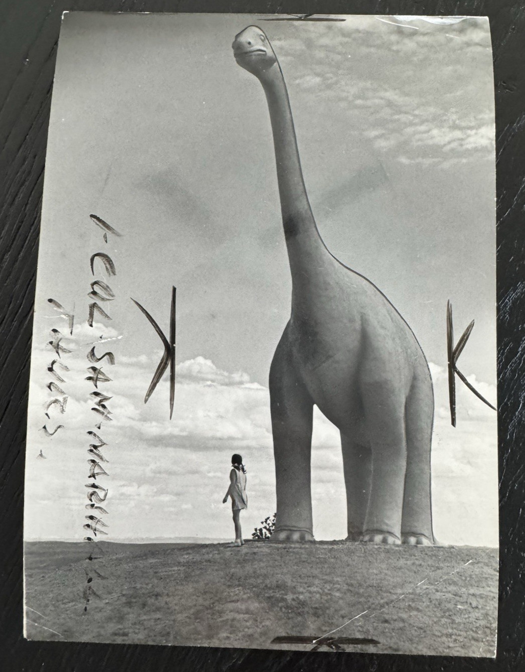Rapid City South South Dakota Monster Original Press Photo 1948 Dinosaur Woman