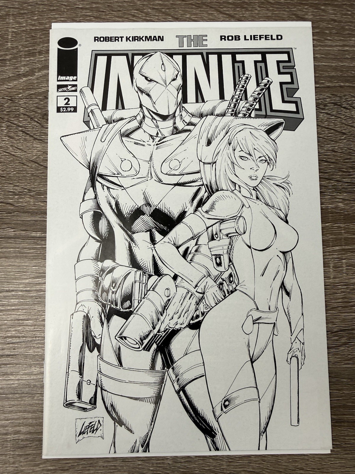 The Infinite #2 (NM) Rob Liefeld Sketch Variant 2011