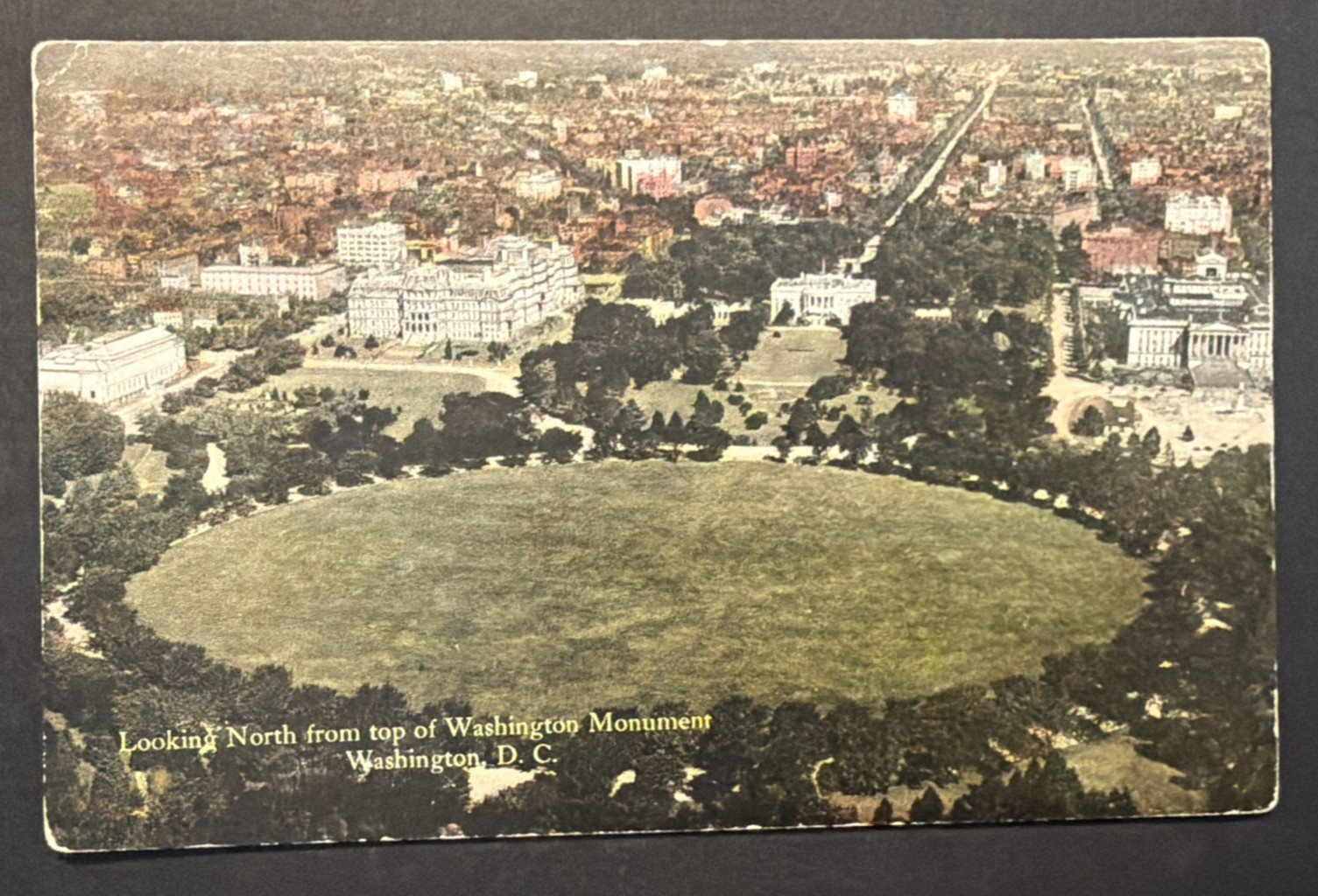 Washington DC Looking North from Washington Monument Divided Back Postcard
