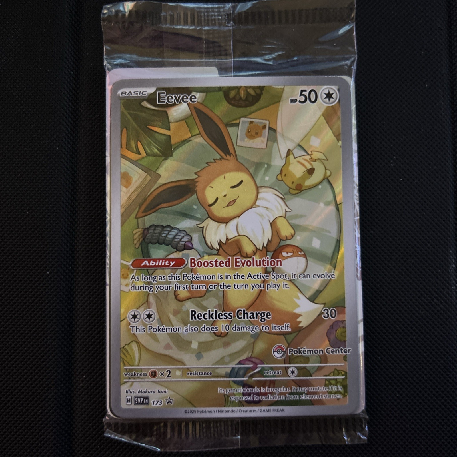 Pokemon - Eevee SVP173 - Pokemon Center Stamped Sealed Promo Pokemon - Eevee SVP173 - Pokemon Center Stamped Sealed Promo
