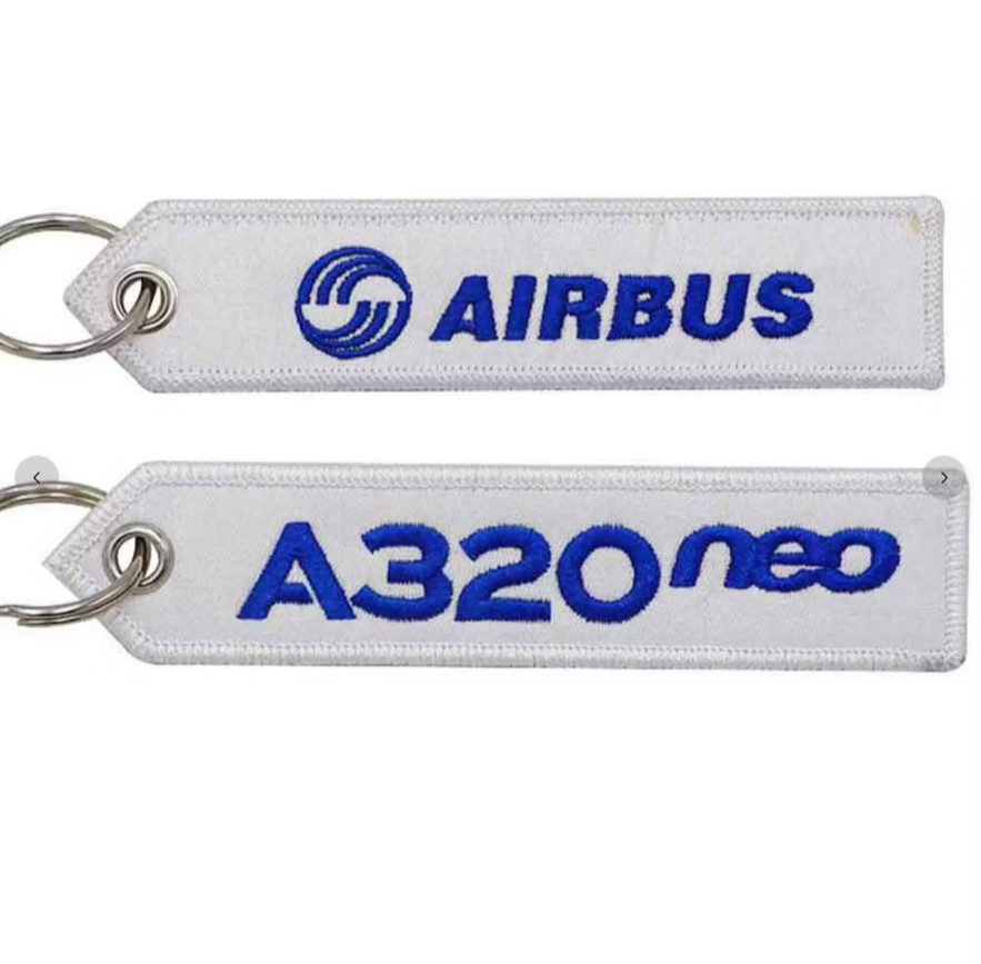 FABULOUS AIRBUS A330 NEO EMBROIDERED KEYCHAIN...