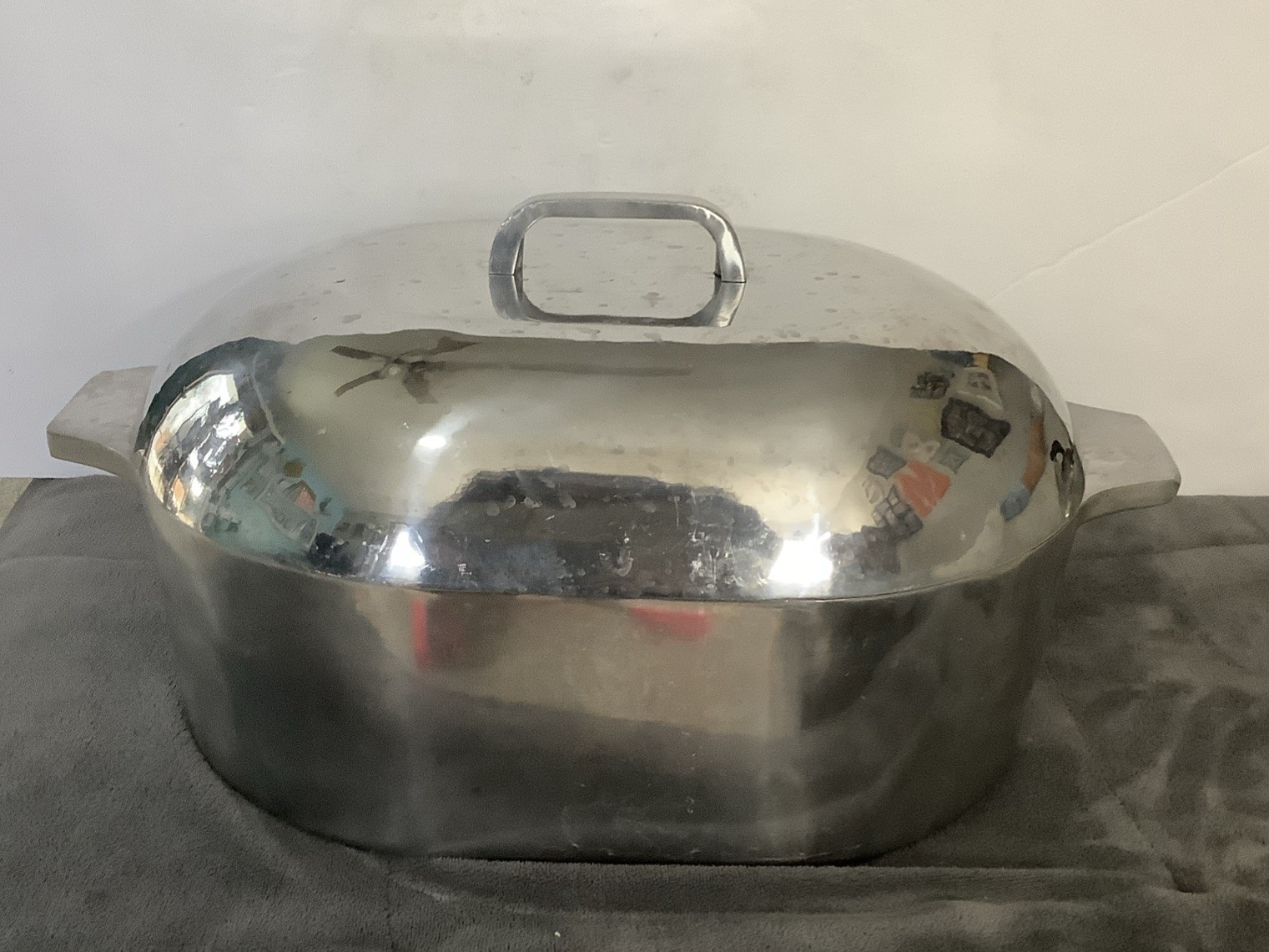 Royalty Nasco Aluminum Turkey Roaster Cookware Lid Aluminum 13 Qt Thanksgiving