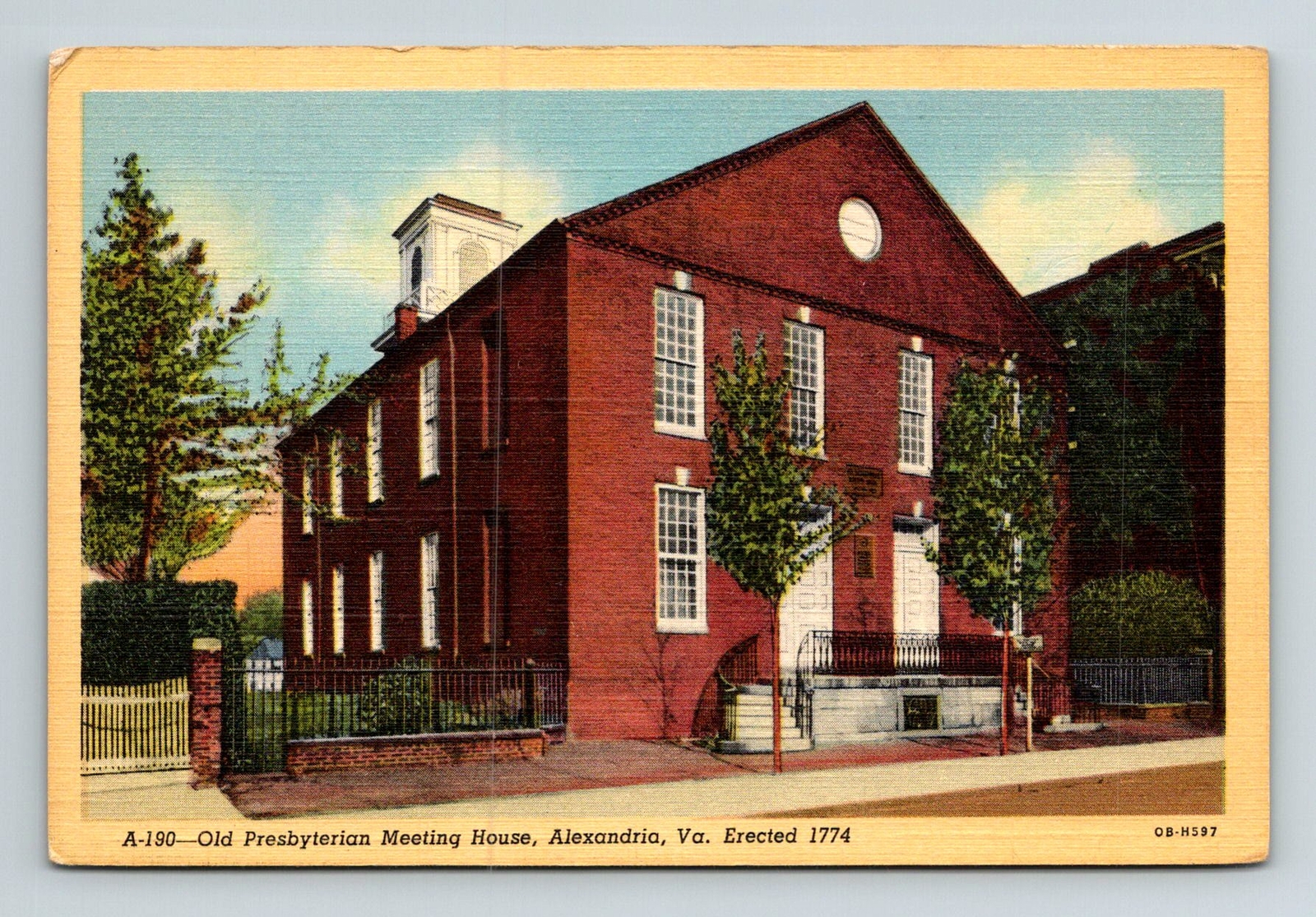Old Presbyterian Meeting House, Alexandria, VA - Erected 1774 - F10272
