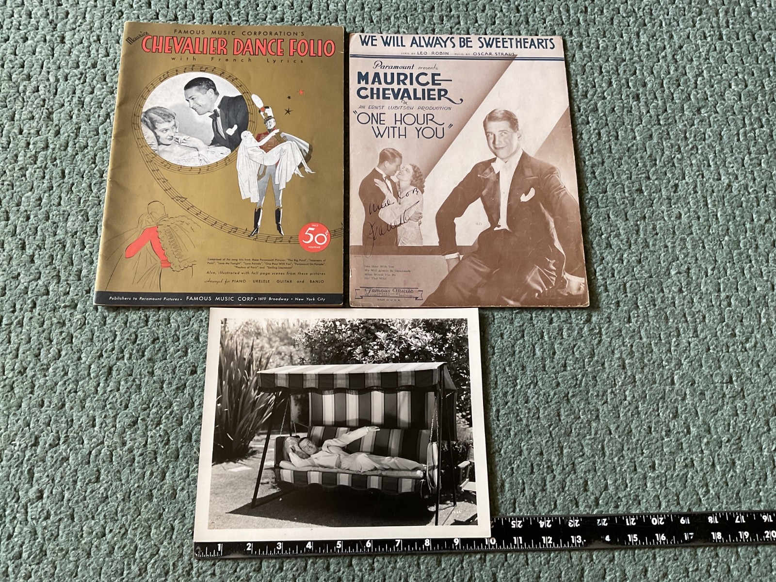 MAURICE CHEVALIER ORIGINAL 8 X 10 BLACK & WHITE PHOTO PLUS MORE MAURICE CHEVALIER ORIGINAL 8 X 10 BLACK & WHITE PHOTO PLUS MORE