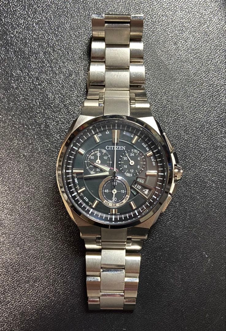 Citizen Attesa H610-T018068 Radio-Controlled Solar Titanium Chronograph