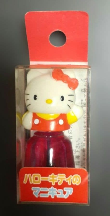 Sanrio Hello Kitty Nail Polish 1997 Vintage Unopened Rare Heisei Retro