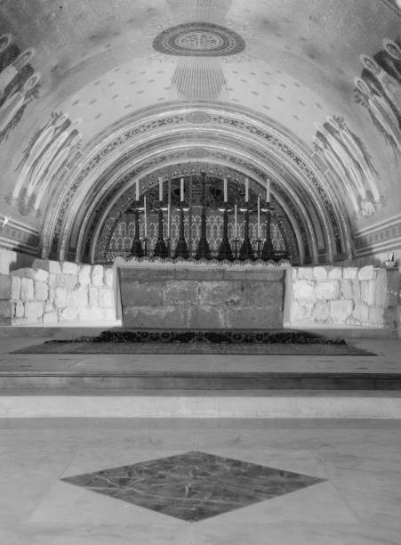 Northern views Mt Tabor Church of Transfiguration The crypt showin- Old Photo