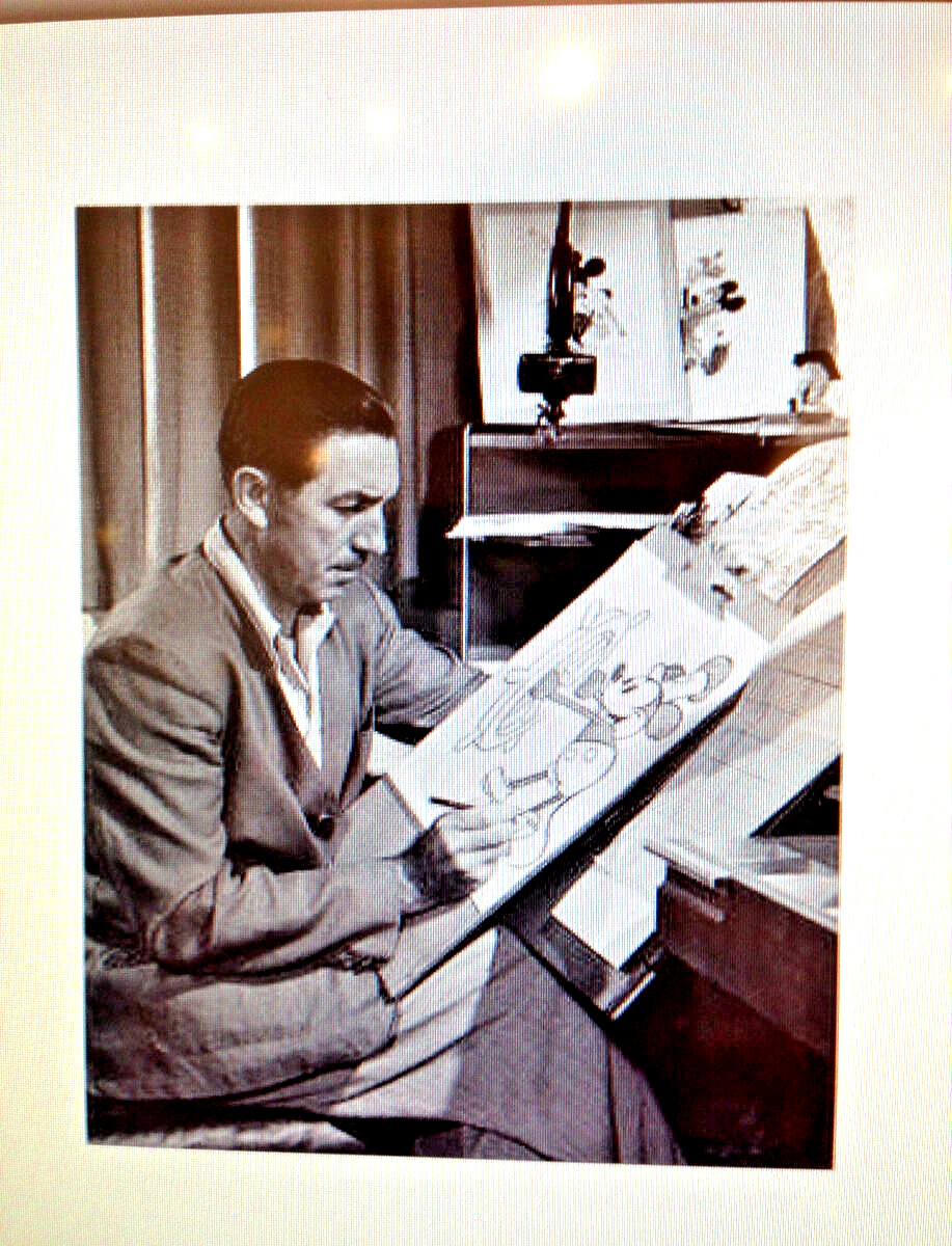 Walt Disney Drawing Mickey Mouse Photo Art Print 16 x 20