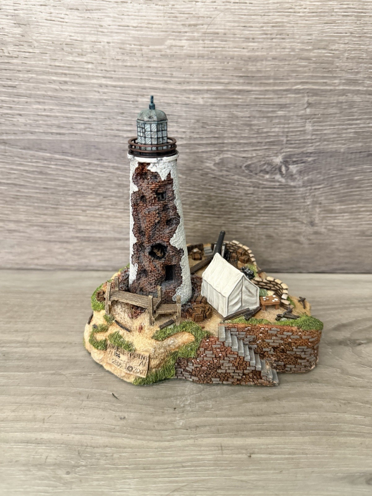 Rare Harbour Lights Mobile Point Lighthouse Alabama #344 1303/2500 NOS