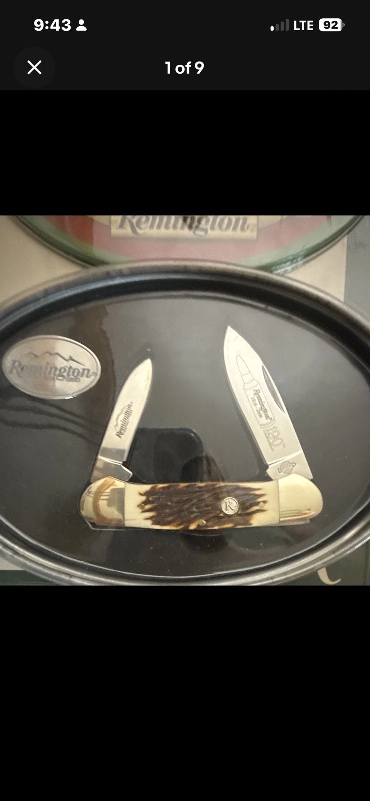 ⁠New Sealed Remington 190th Anniversary Sportsman Series Pocket Knife Tin 1816-2