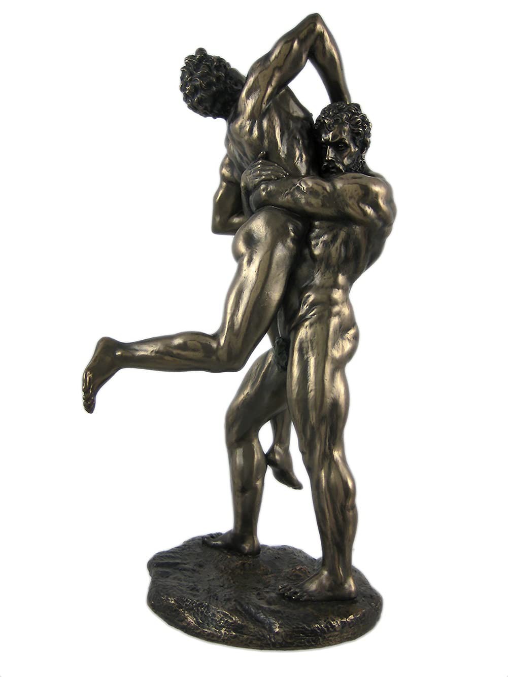 Design Toscano US 10.75 Inch Greek Replica Figurine Hercules and Antaeus