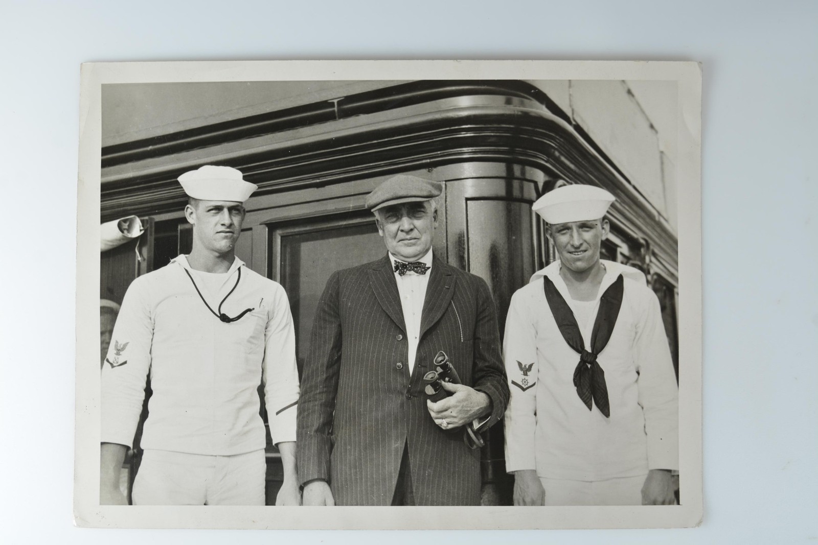 President Warren G Harding 2 Sailors Mayflower Yacht Charles Trampus c1920s