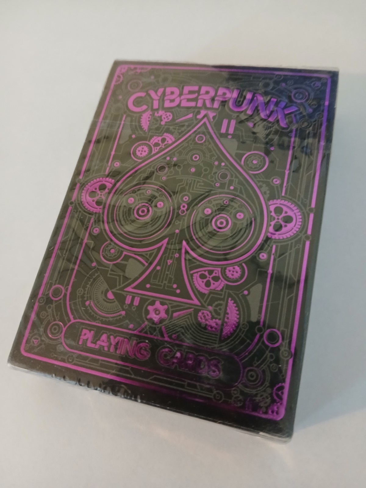 Cyberpunk Purple Playing Cards by Elephant – Foil Box – Brand New Sealed