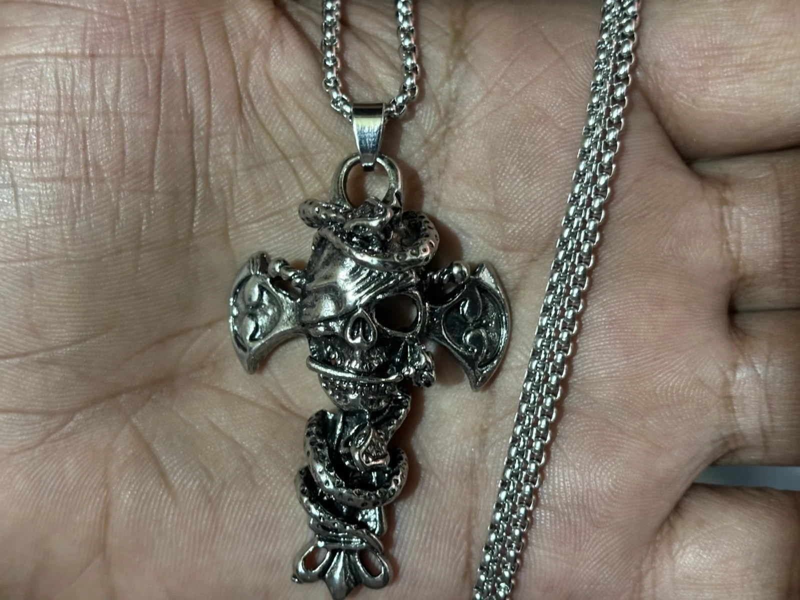 Trillionaire Maker Magical Pendant Silver Skull Protection Luck Success Charm