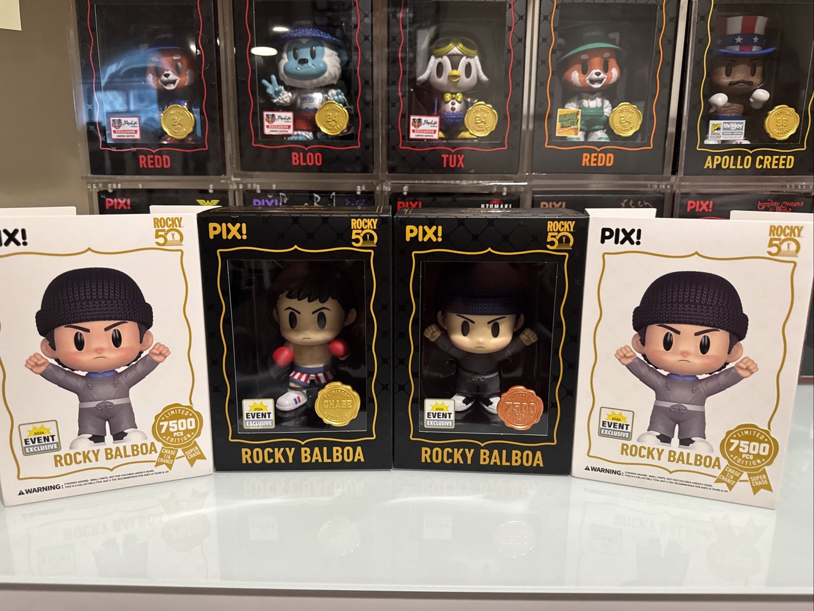 Thrilljoy SDCC Shared Sticker Rocky Balboa Chase & Hero zset