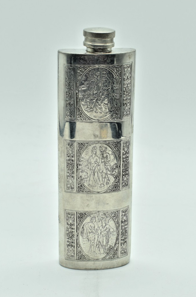 Sheffield Rose - ENGLISH HIP FLASK, England, 6\