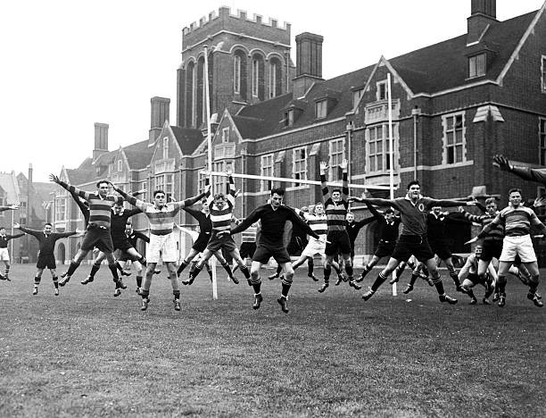 Rugby Union Old Photo The New Zealand Squad Warm Up 1953