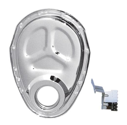 Trans-Dapt Performance Trans-Dapt 4934 Chrome Timing Chain Cover with Tab