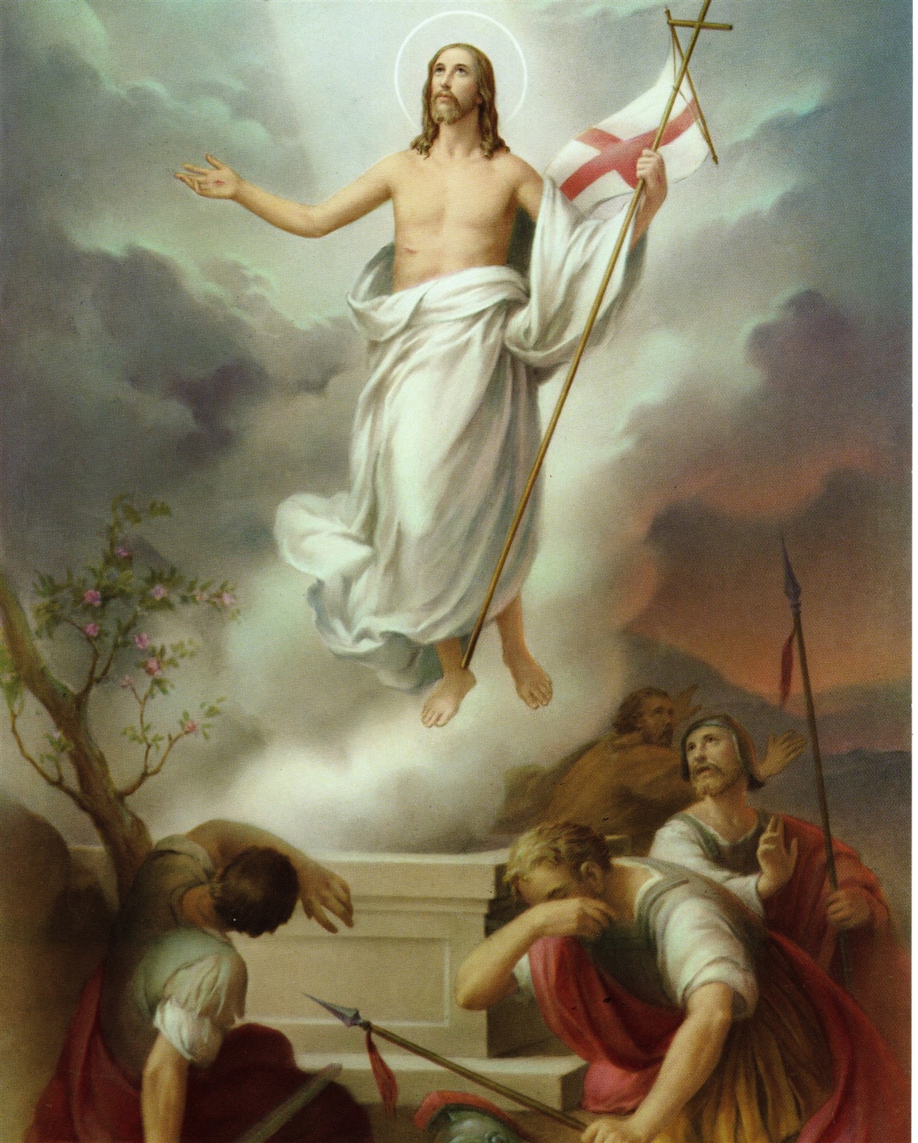 Catholic Picture Print RESURRECTION of Jesus on Easter 8x10\