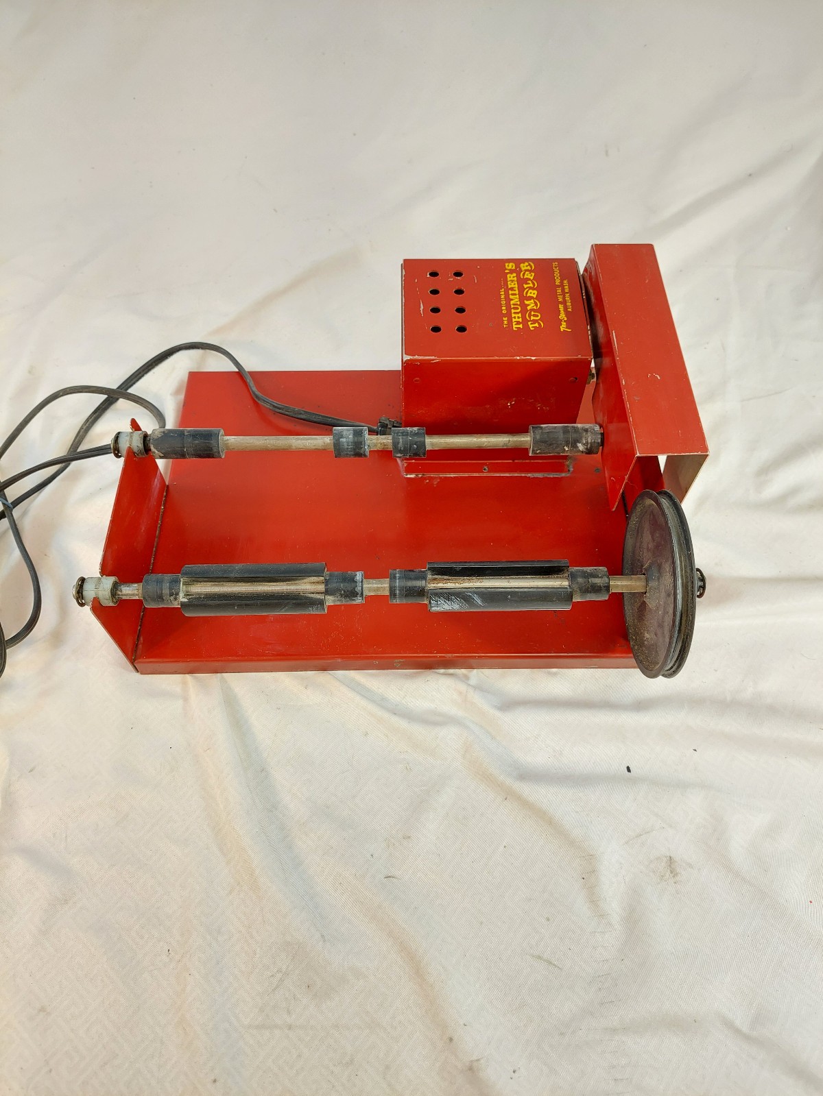Thumler’s Tumbler t-2 Double Barrel Rock Tumbler Tested Working No Barrels