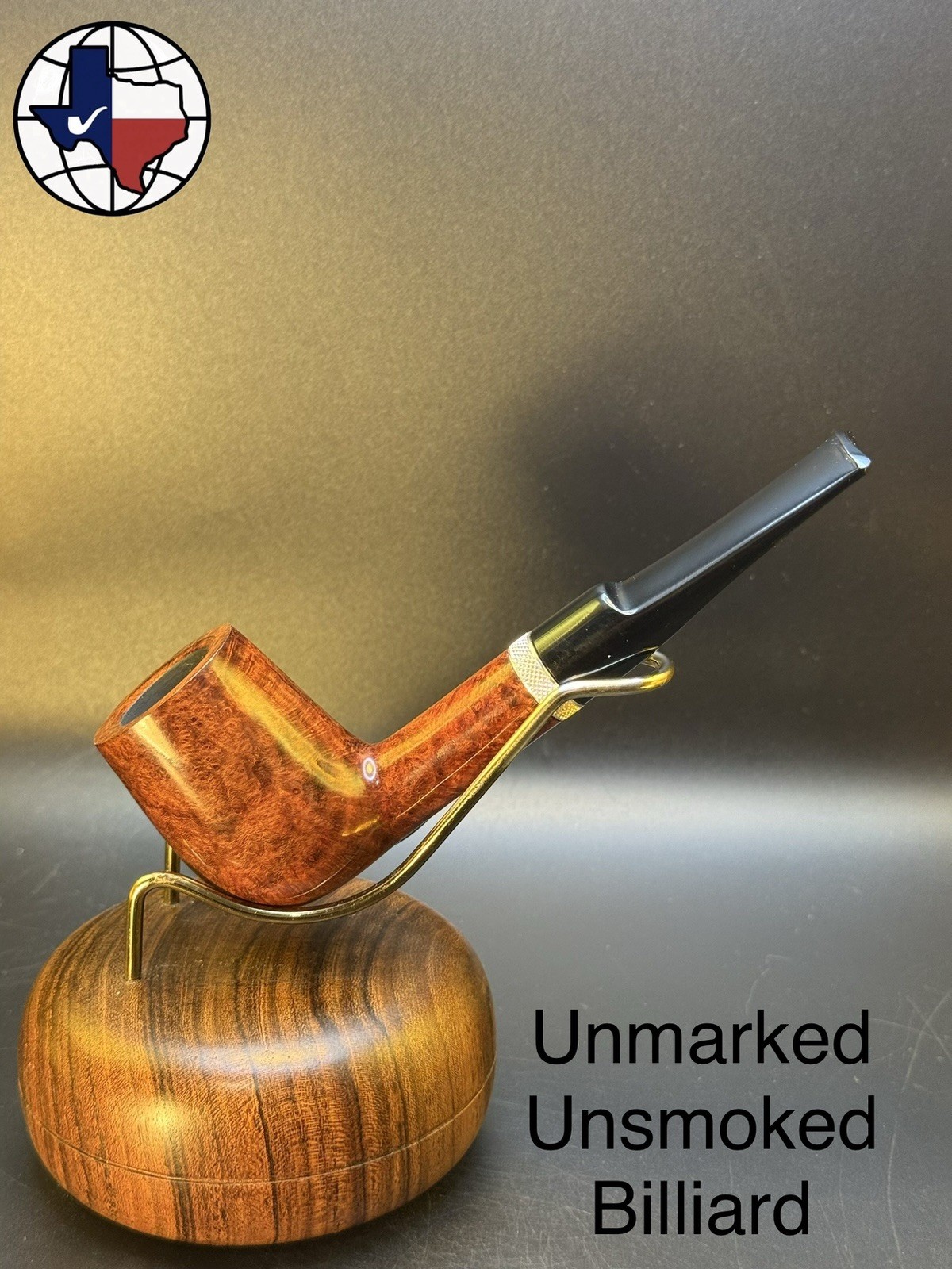 Unmarked Unsmoked Billiard Tobacco Pipe