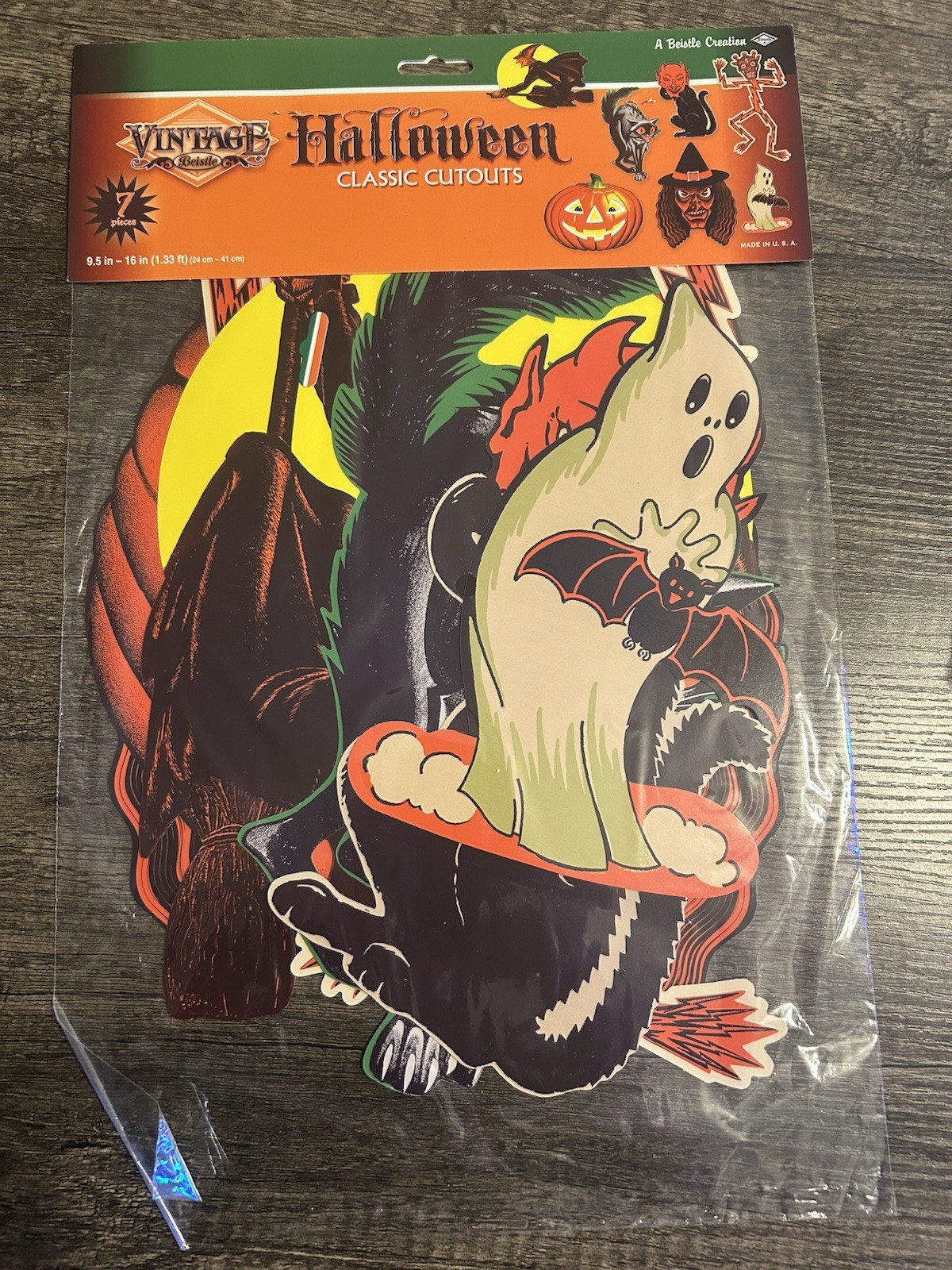 Beistle Vintage Halloween Classic Cutouts 9½\