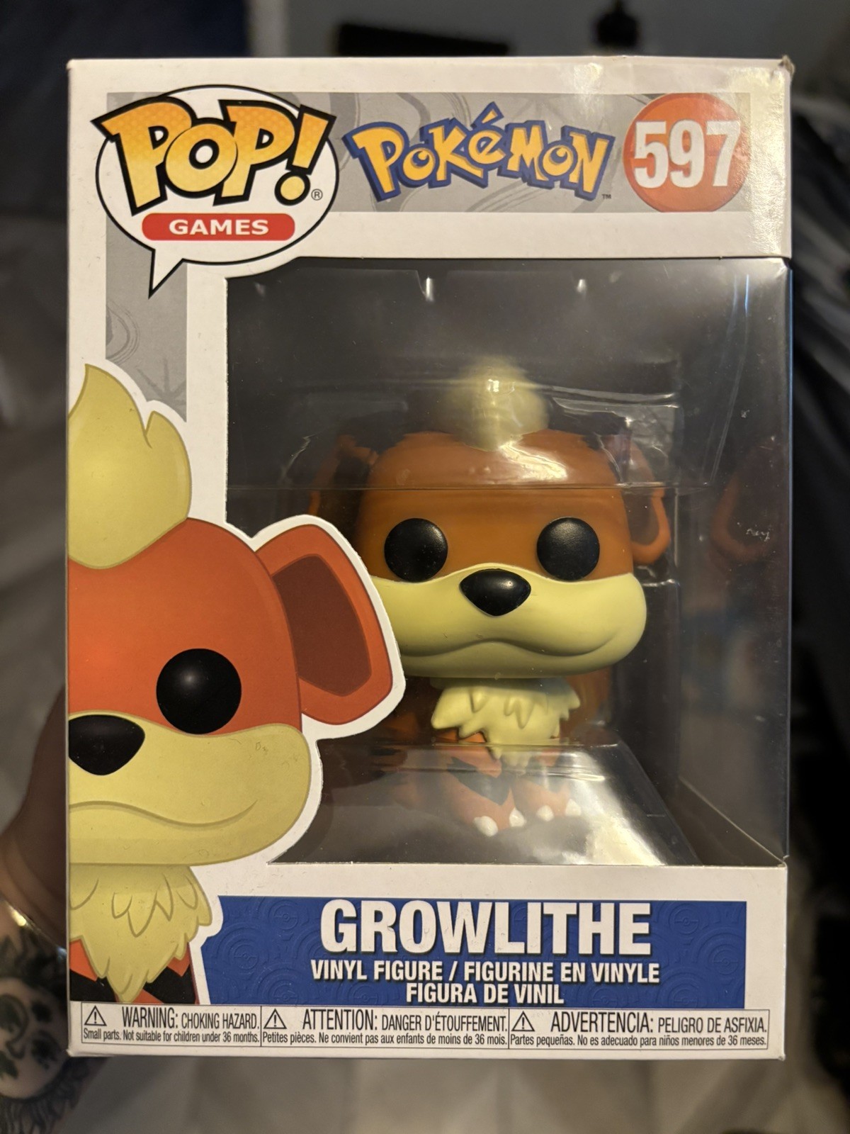 vintage pokemon exclusive funko pop #597 - Growlithe