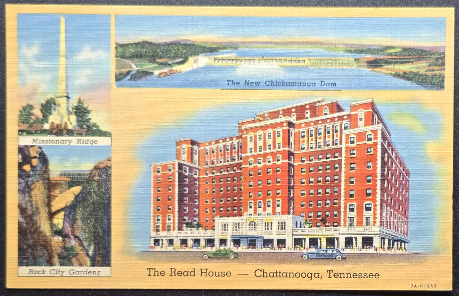 The Read House Hotel Chattanooga TN Linen Postcard 1937 Curteich The Read House Hotel Chattanooga TN Linen Postcard 1937 Curteich