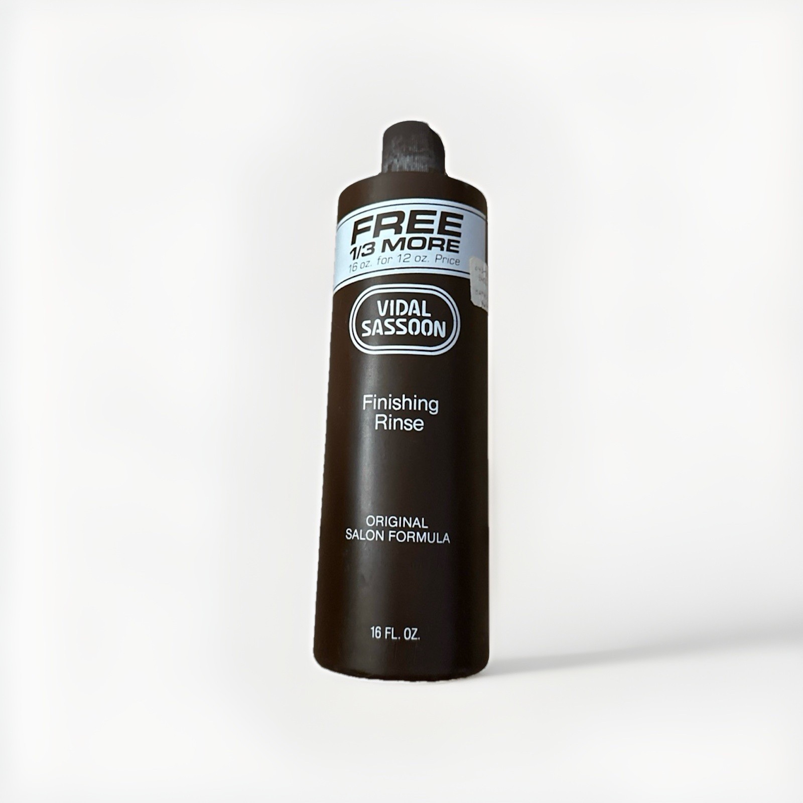 Vtg Original Vidal Sassoon Dark Brown Bottle Finishing Rinse 1983 Prop