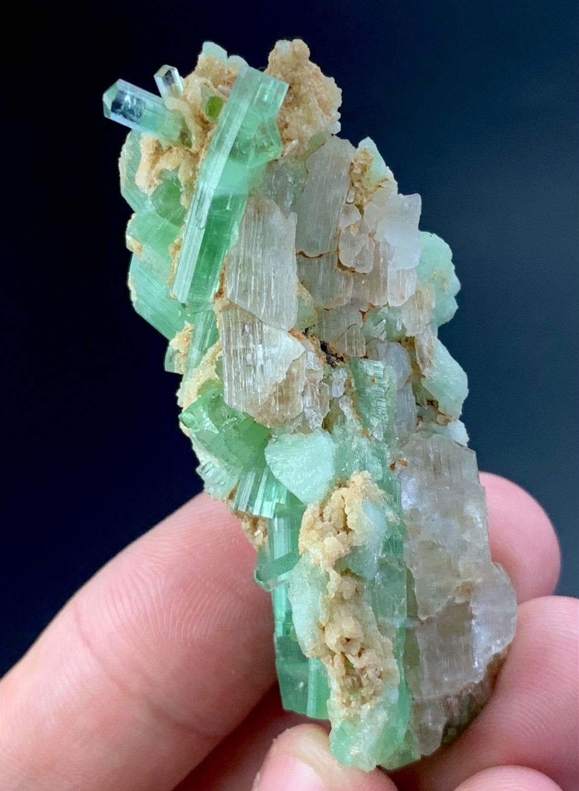 160 Cts Beautiful Tourmaline Crystal Bunch Specimen From Afghanistan