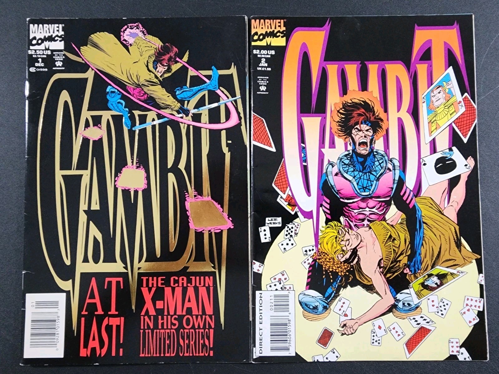 Gambit #1 & 2  FN/VF  Marvel Comics 1993