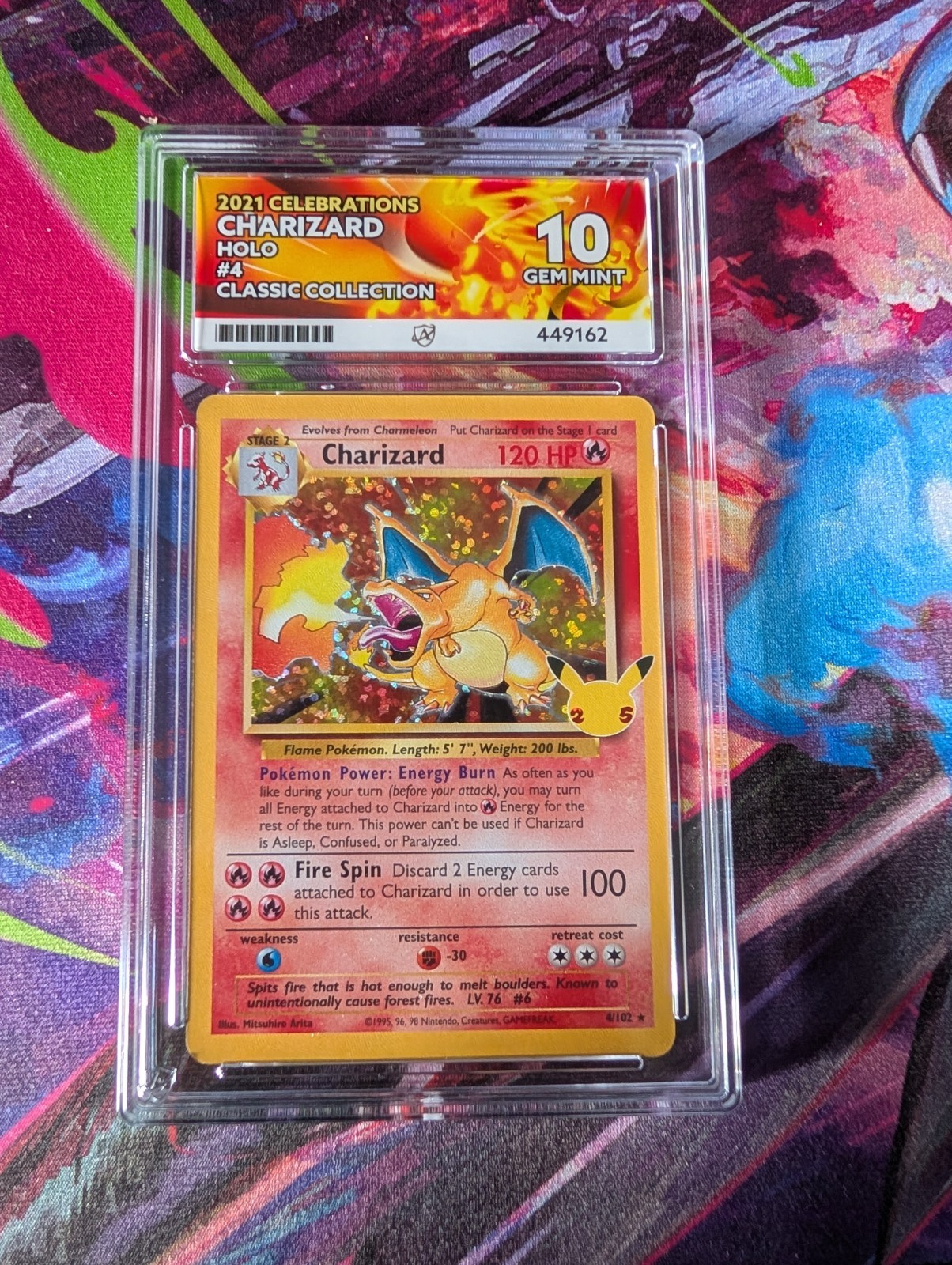 ACE 10 CHARIZARD 4/102 | Celebrations ACE (Perfect Subs) Pokemon Card