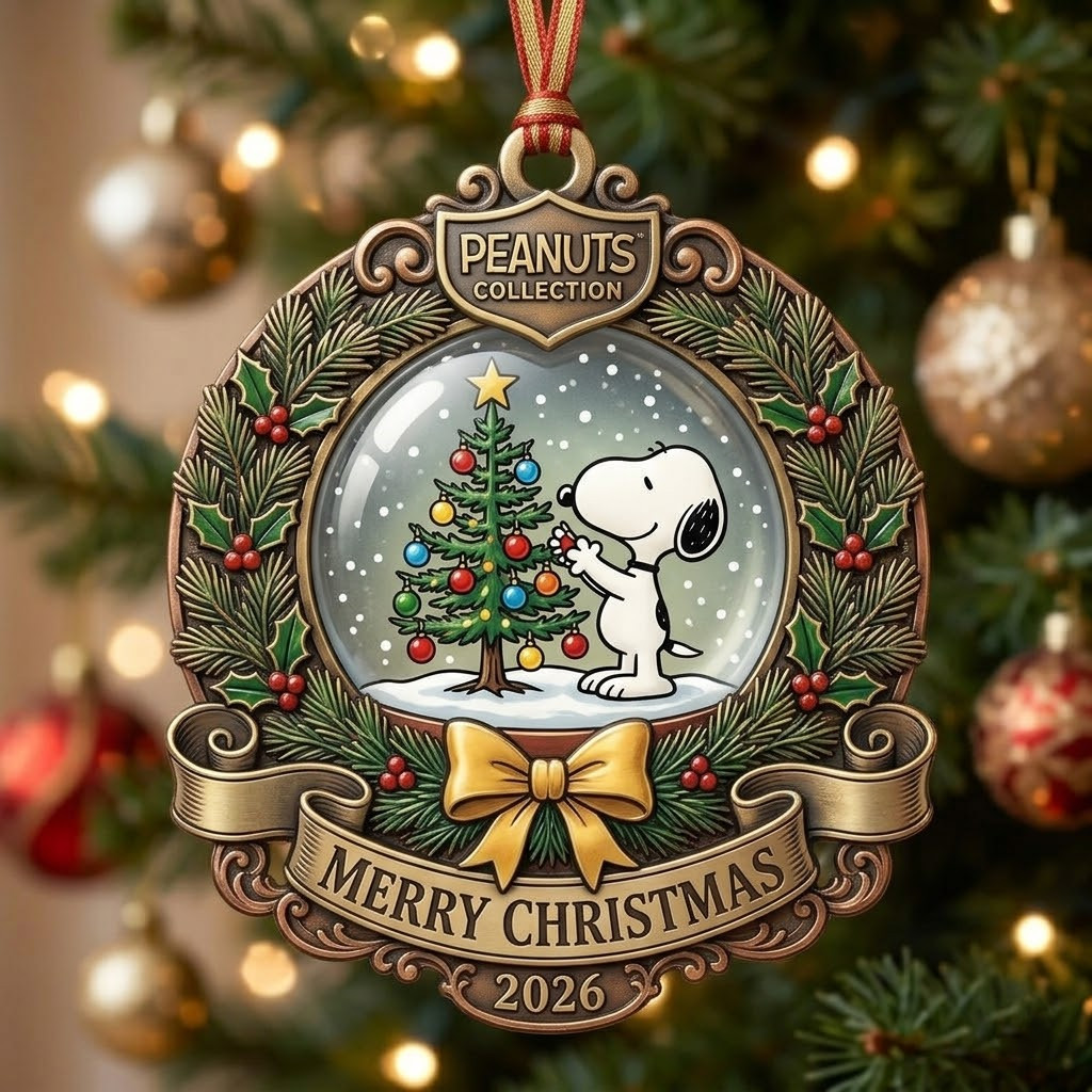 Peanuts Snoopy Tree Merry Christmas 2026 Ornament Gift For Fans CB2404