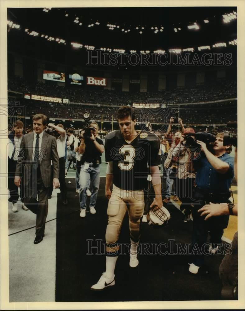 1985 Press Photo New Orleans Saints football player Bobby Hebert - nos15211