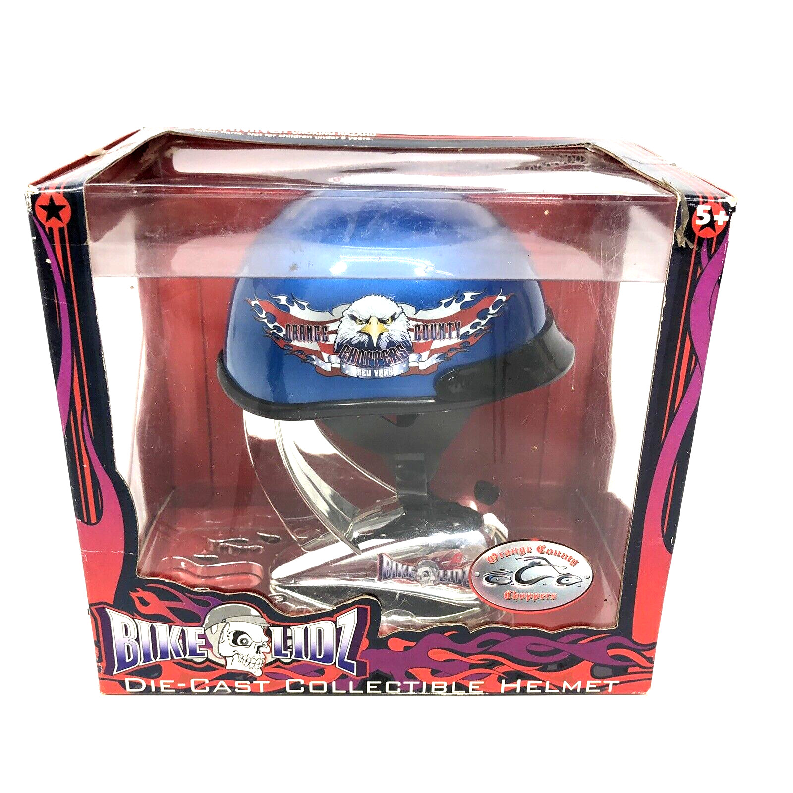Vintage Orange County Choppers Replica Helmet Model Die Cast New York Biker Lidz