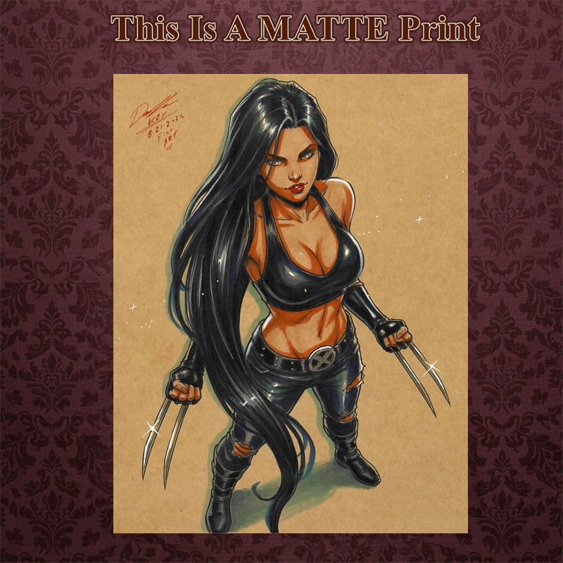 X23 Color Illustration Mixed Media Fine Art Print 8.5x11 - Keyeske