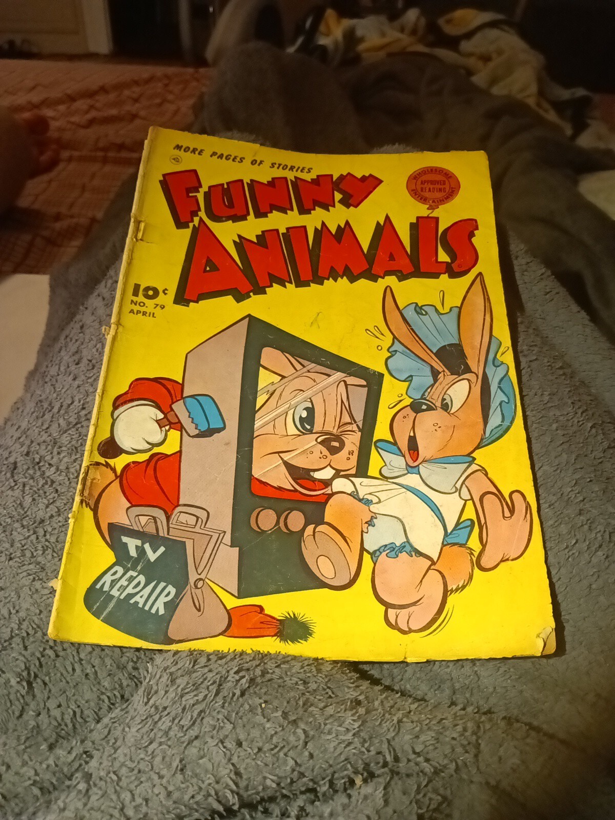 Fawcett\'s Funny Animals #79 Golden Age Comics 1953 Hoppy The Shazam Marvel Bunny Fawcett\'s Funny Animals #79 Golden Age Comics 1953 Hoppy The Shazam Marvel Bunny