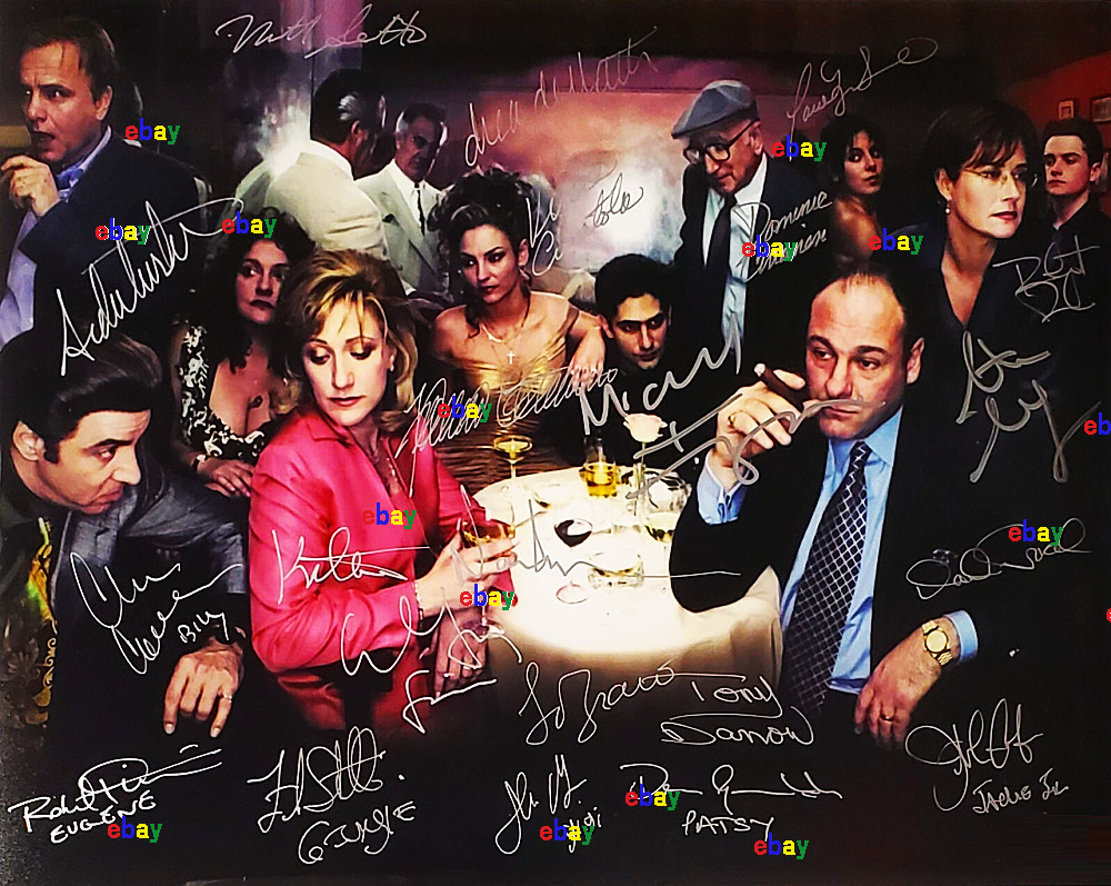SOPRANOS CAST SIGNED REPRINT ACTORS AUTOGRAPHS 8\ SOPRANOS CAST SIGNED REPRINT ACTORS AUTOGRAPHS 8\