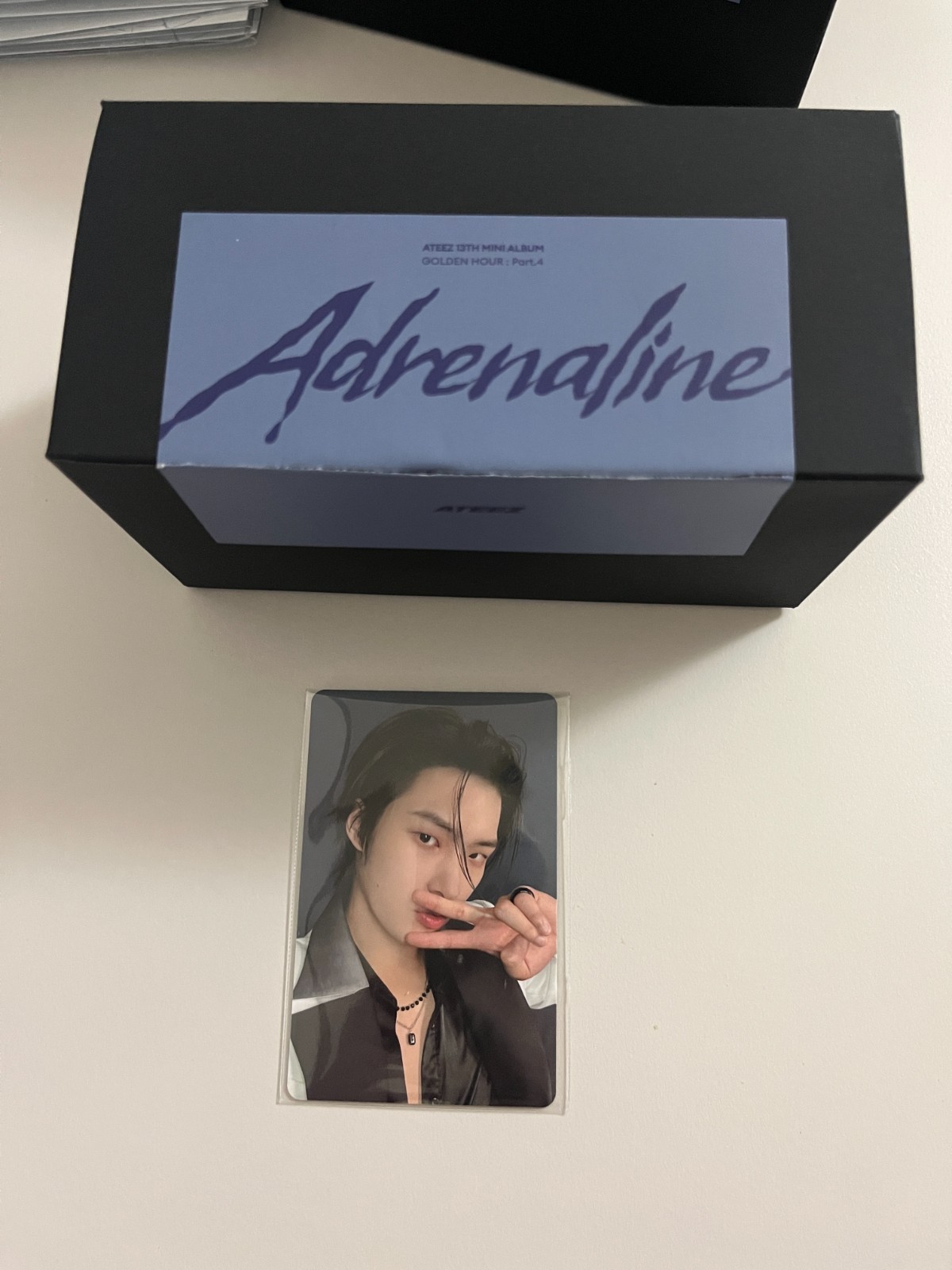 MINGI ATEEZ Photocard & Candle POP-UP Golden Hour Part.4 Adrenaline Official