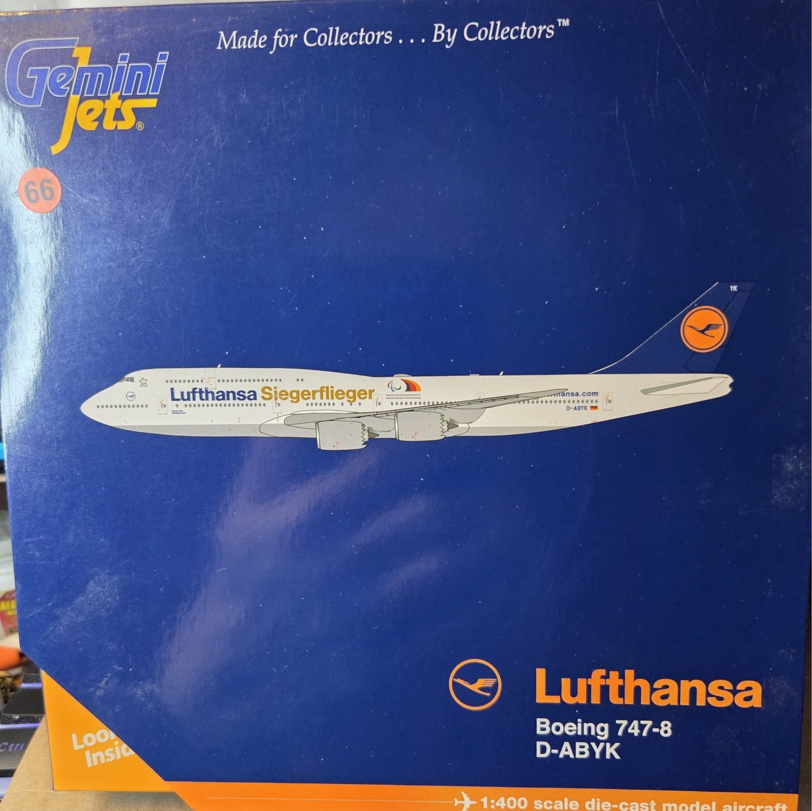 Gemini Jets Lufthansa Boeing 747-8 1:400 D-ABYK - GJDLH1606 Fanhansa World Cup..