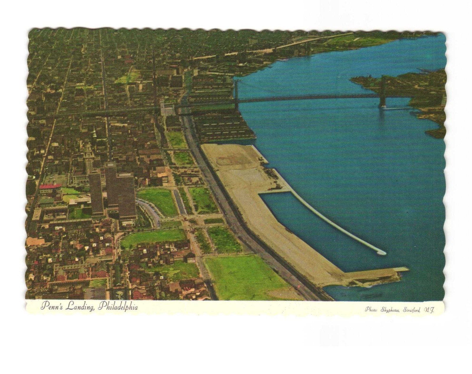 Penn's Landing Philadelphia PA Vintage postcard unposted