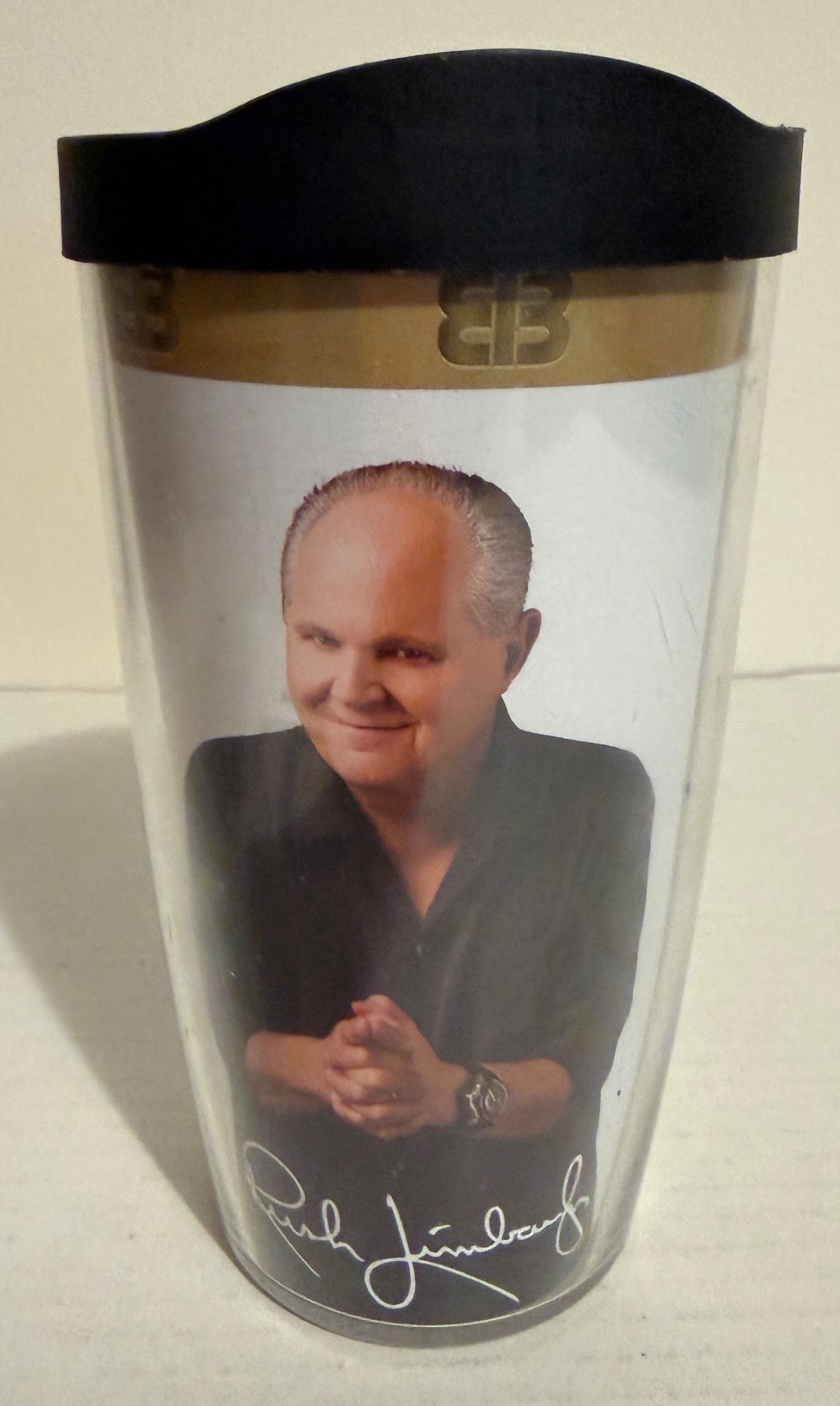 Vintage Rush Limbaugh EIB Network Double-Wall Tervis Tumbler Hot Cold Travel Mug
